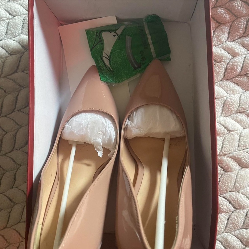 Elegant Nude Pointed-Toe Women's Shoes - Picture 2 of 2